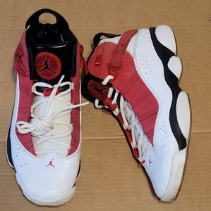 Nike Air Jordan 6 Rings Carmine White Black Red 322922-106 Men’s Sz 9.5